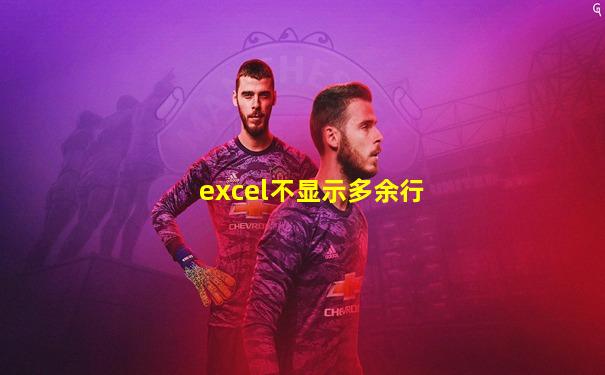 excel不显示多余行