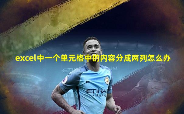 excel中一个单元格中的内容分成两列怎么办