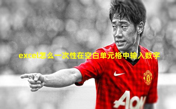 excel怎么一次性在空白单元格中输入数字
