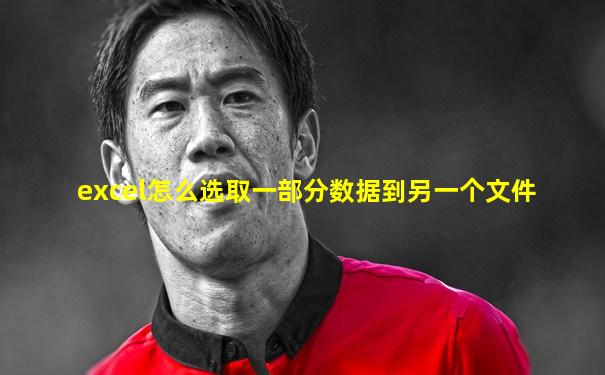 excel怎么选取一部分数据到另一个文件