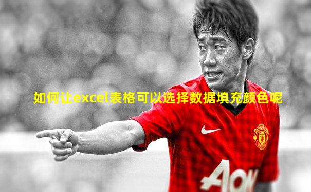 如何让excel表格可以选择数据填充颜色呢