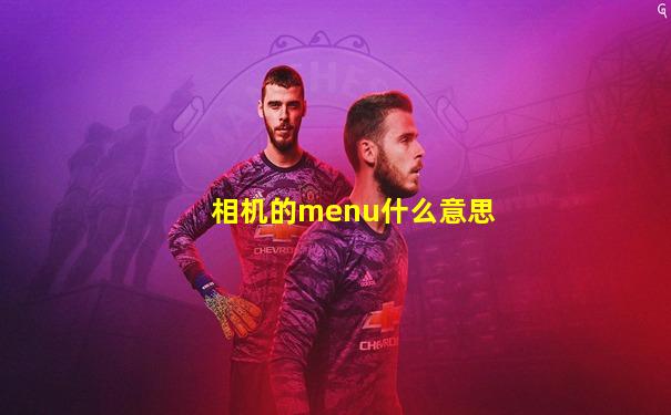 相机的menu什么意思